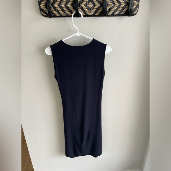 Theory Twist-Front Dress - Night Sky Navy - Size Medium - Picture 9 of 14